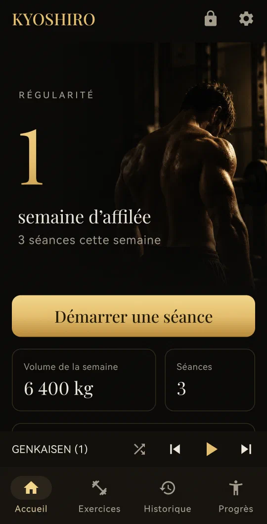 Accueil : régularité et volume de la semaine